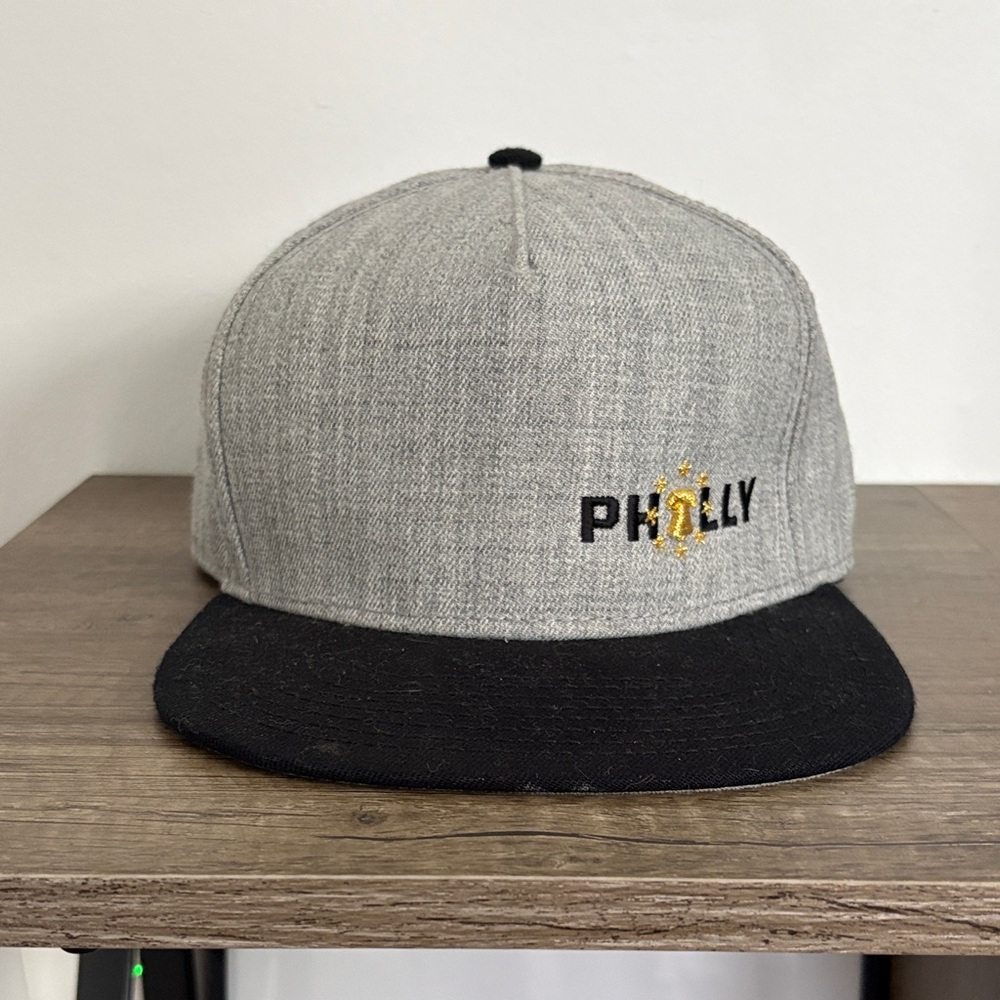 Gray and Black Philly Cap